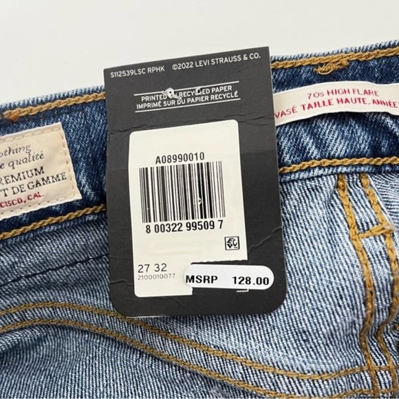 Levi's Blue Flare & Wide Leg Jeans - Picture 10 of 15